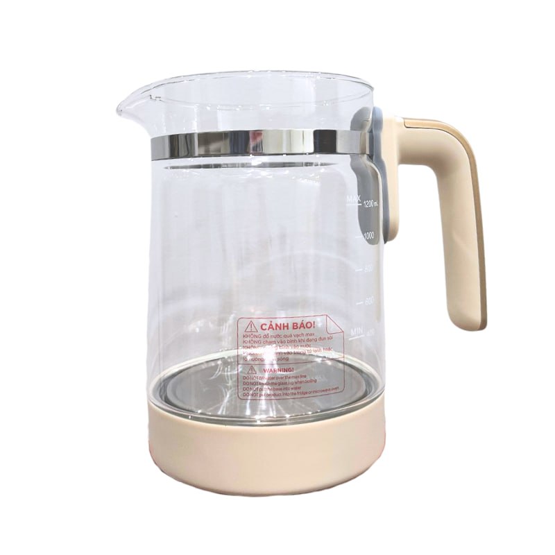Bình Đựng Nước Thân Thủy Tinh 1200ml Fatzbaby Multimax 7 - FB3504HB